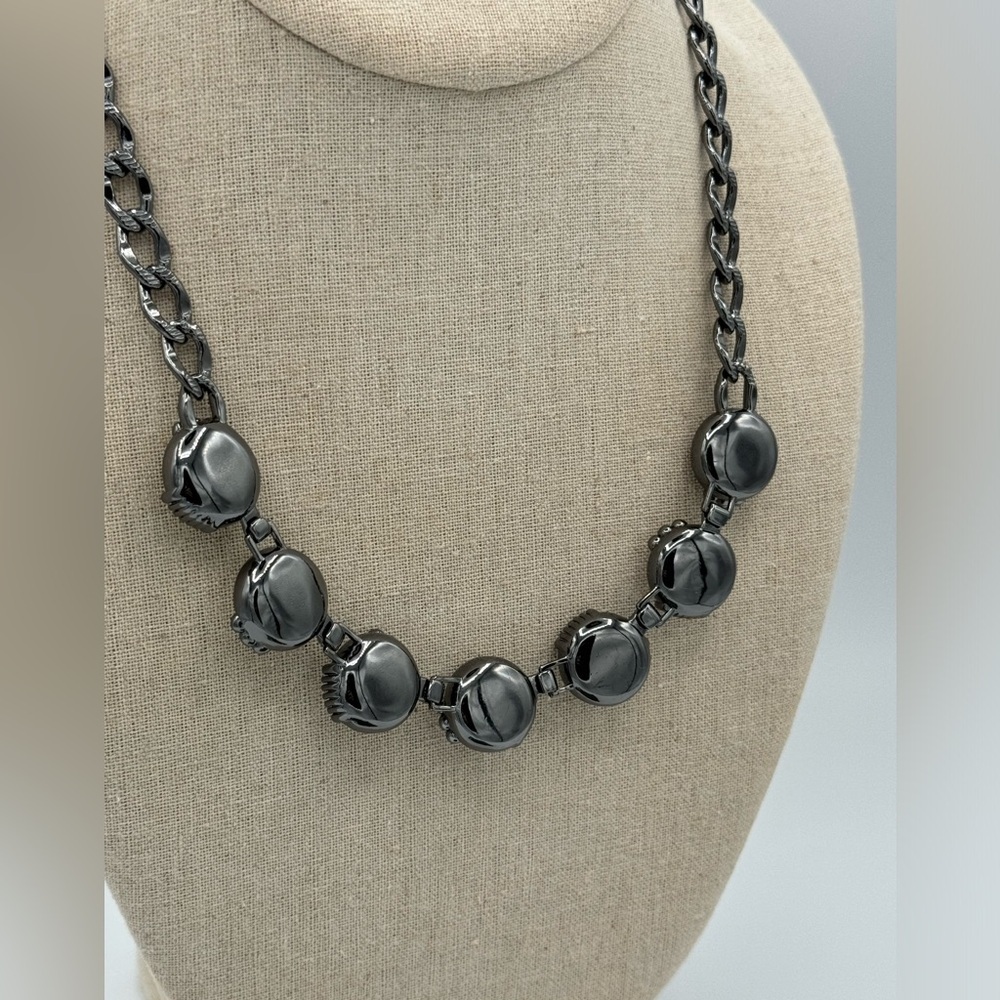 Silpada Glamour Necklace KRN100 silver Gray statement Classic Fall Wedding nobox - Picture 5 of 7